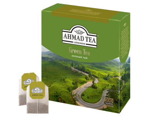 Чай "Ахмад Green Tea" 100пак. Чай "Ахмад Green Tea" 100пак.
