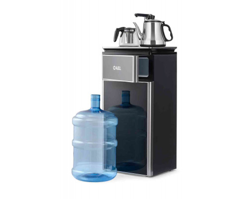 Кулер с чайным столиком Тиабар LK-AEL-51a black/silver Кулер с чайным столиком Тиабар LK-AEL-51a black/silver