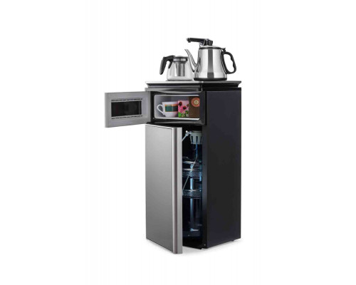 Кулер с чайным столиком Тиабар LK-AEL-51a black/silver Кулер с чайным столиком Тиабар LK-AEL-51a black/silver