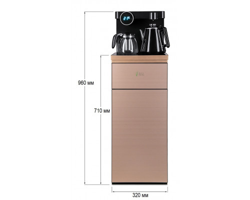 Кулер с чайным столиком Тиабар Ecotronic TB12-LNR gold Кулер с чайным столиком Тиабар Ecotronic TB12-LNR gold