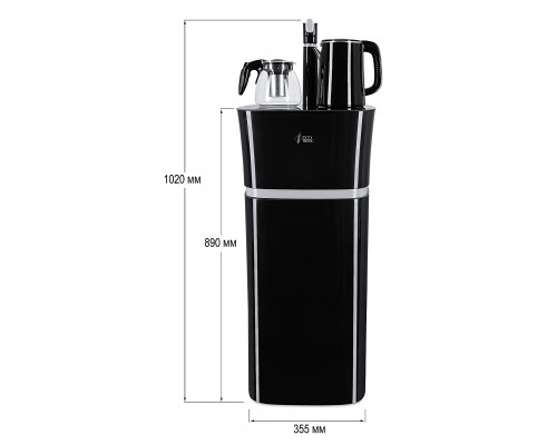 Кулер с чайным столиком Тиабар Ecotronic TB11-LE black Кулер с чайным столиком Тиабар Ecotronic TB11-LE black